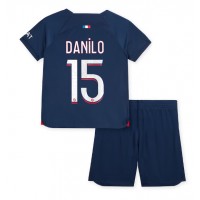 Paris Saint-Germain Danilo Pereira #15 Replica Home Minikit 2023-24 Short Sleeve (+ pants)